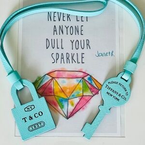 Tiffany & Co. Tiffany Blue Leather Key Bag Charm